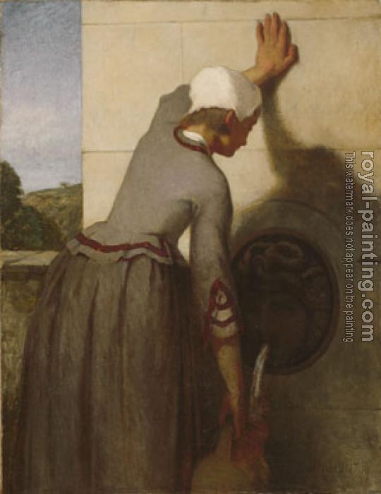 William Morris Hunt : Girl AT The Fountain